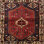 Tapis oriental beige / noir / rouge