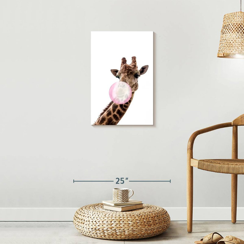 Girafe à bulles, H 24 po x l 16 po x P 1,25 po