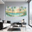 Palmiers, palmiers tropicaux, coucher de soleil, ensemble de 3 impressions sur toile-1577721715