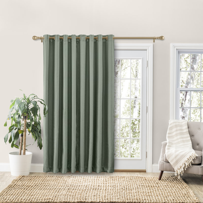 Panneau de rideau simple obscurcissant avec œillets Cedarpoint, Vert, l 110 po x L 96 po