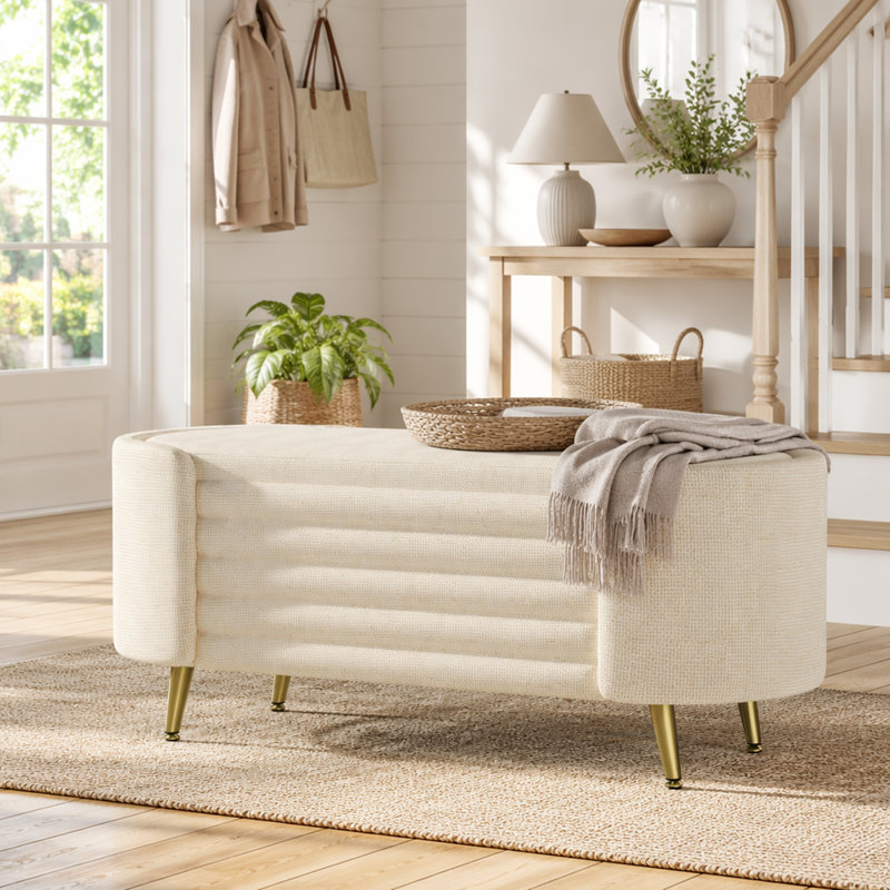 Repose-pieds Modern, Beige, Beige