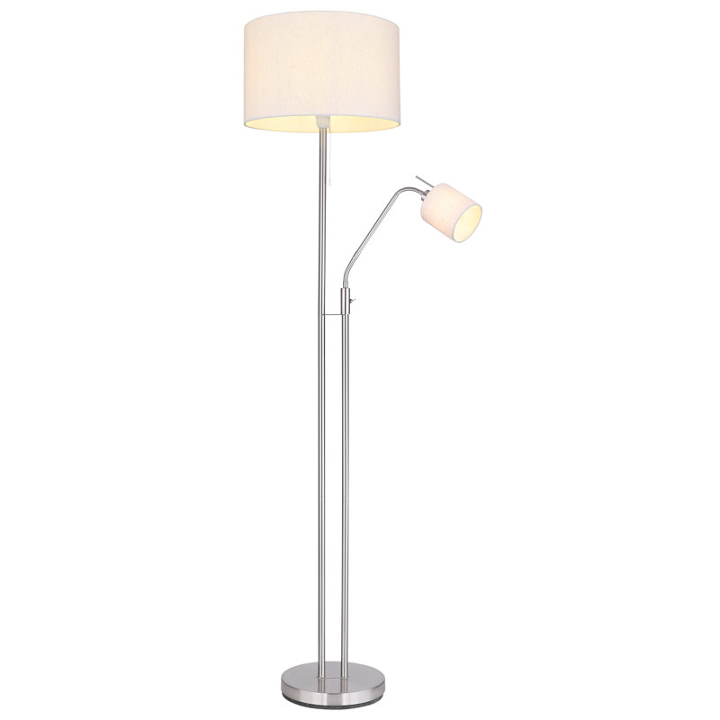 Eles 175cm Silver Swing Arm Floor Lamp
