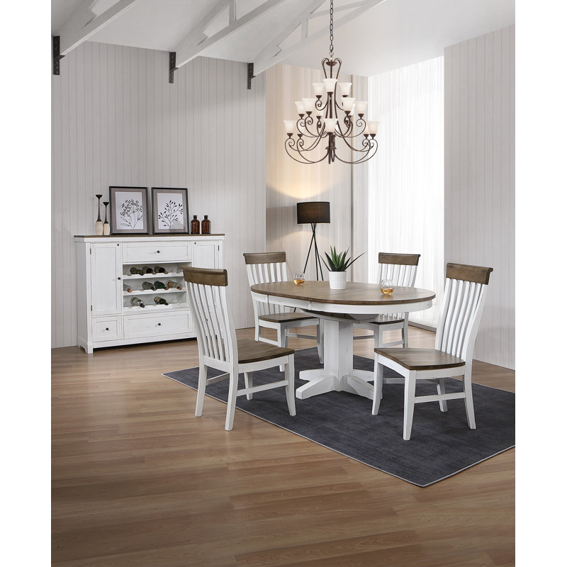 Solid Wood Cap Rail Back Dining Chair