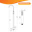 Robinet de baignoire thermostatique autoportant à un trou en acier inoxydable 316 avec douche à main-122595904