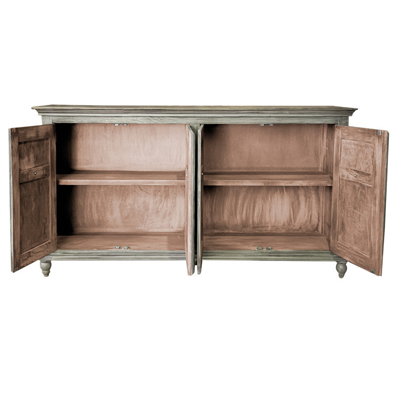 Aboubakry 73.5'' Solid Wood Sideboard, Olive