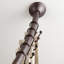 Crochets de rideau de douche en métal - ensemble de 12, bronze