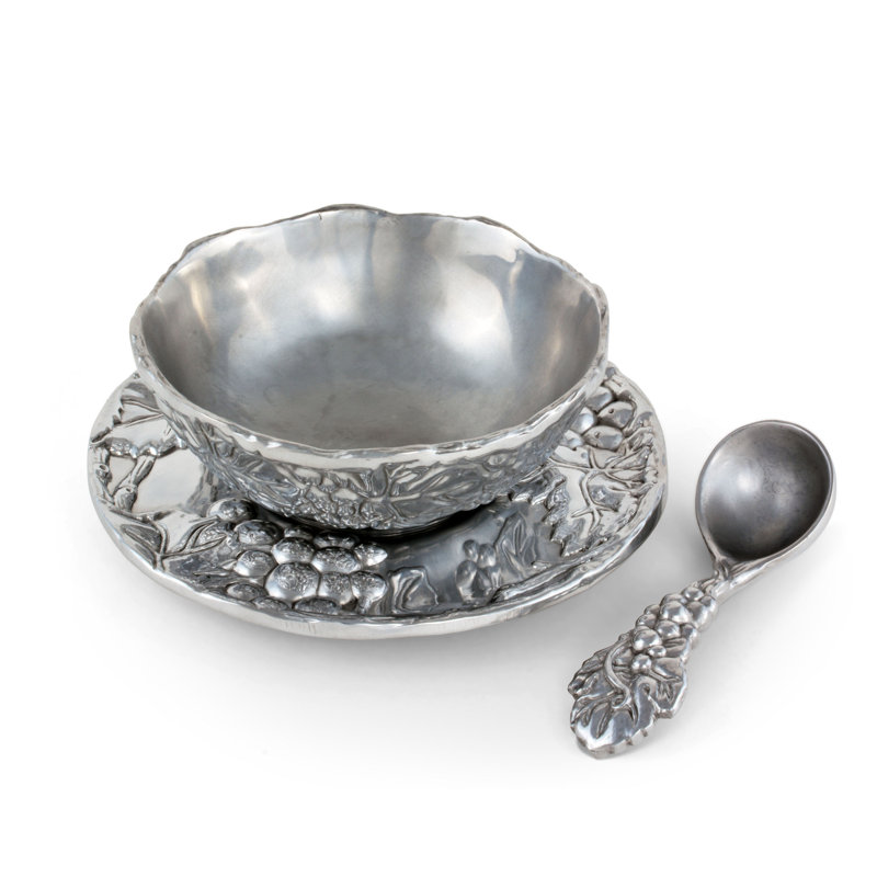 Ensemble de 3 tranches de serveurs de condiment Grape