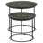 2-Piece Matte Black Nesting Table