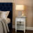 Kiley 1-Drawer Nightstand in Mirrored