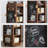 Nut-Brown Modern Solid wood rotating bookshelf