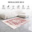 Tapis rouge et ivoire Chezare - Tapis lavable, pliable et antidérapant pour le salon-1878279693