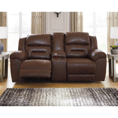Kanhaya Reclining Loveseat with Console