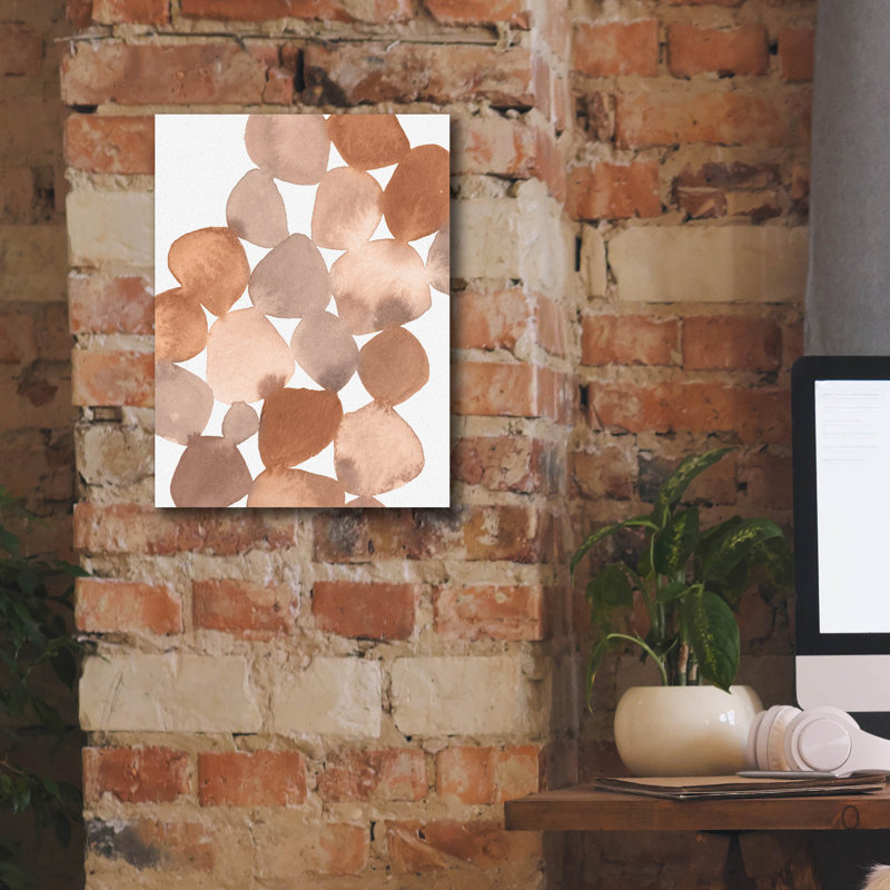 «Boho Beautiful 1 Brown» par Moira Hershey, art mural sur toile, H 16 po x l 12 po x P 0,75 po