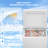 Chest Freezer 5.0 Cu.Ft, Deep Freezer with 3 Removable Baskets, Adjustable Temperature, Free-Standing Top Open Door, Quiet Energy-Saving Compact Freezer for Home/Office/Garage/Dorm, White