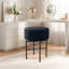 2 Pieces Modern Upholstered Vanity Stools,Multifunctional Dressing Stool Ottoman With Metal Legs-104408813