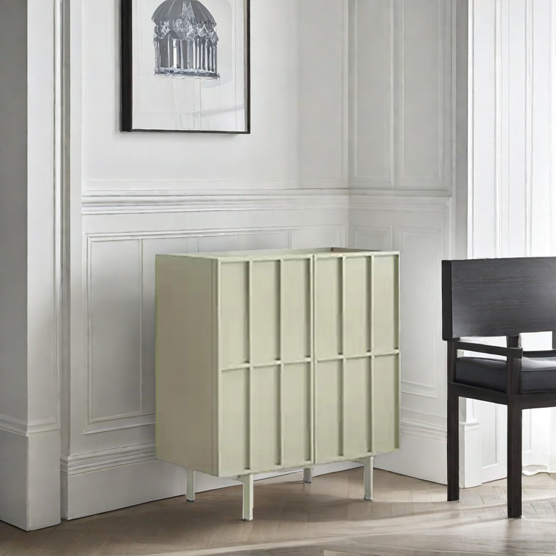 Simple Modern Designer Cream Style Accent Cabinet, Light green