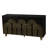 Modern Fluted Sideboard Buffet With Storage, Curve Element With Strict Lines, 4 Doors Storage Cabinet With Adjustable Shelves For Kitchen, Dining Room, Living Room-1578315507