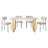Marble & Gold Brookscar Modern Dining Set-24293155