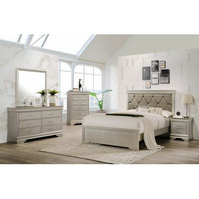 Rhame Vegan Leather Platform Bed