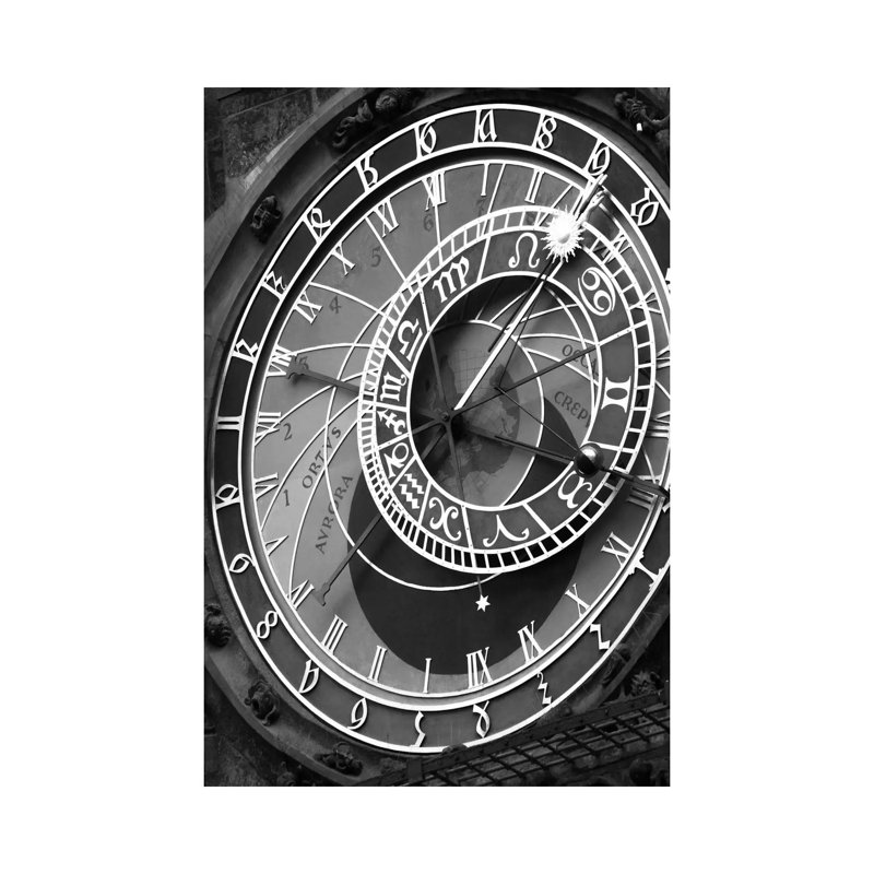 Astronomic Watch Praha 11 by Moises Levy - Wrapped Canvas Print, 30.48 cm H x 45.72 cm W