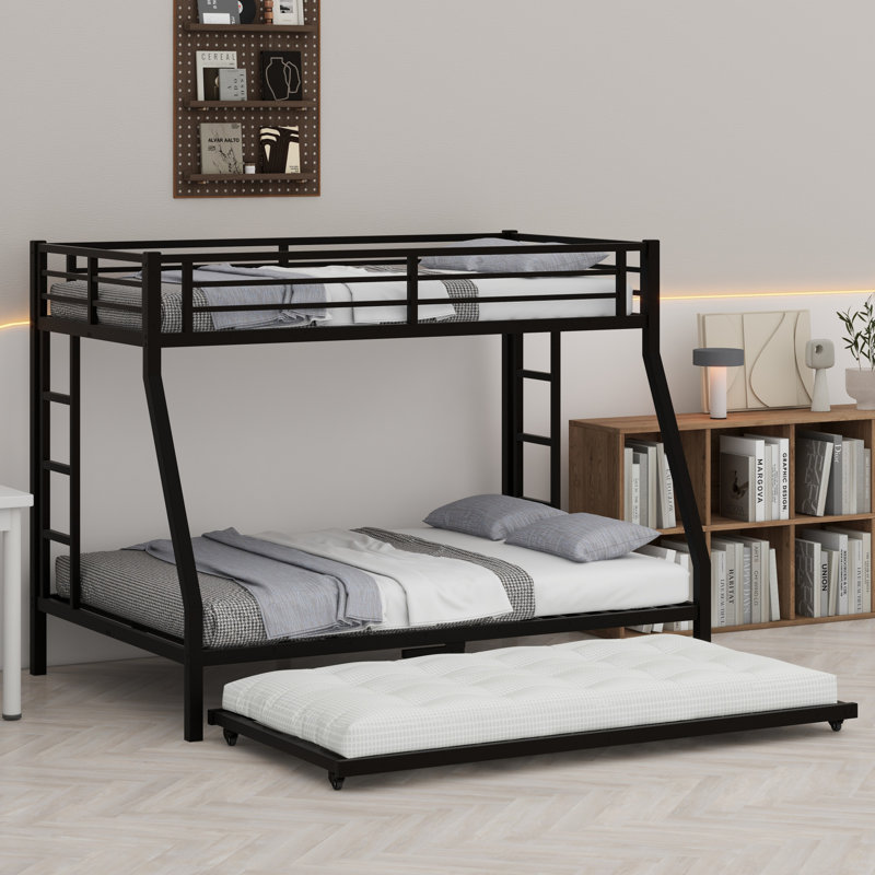 Metal Bunk Bed With Trundle
