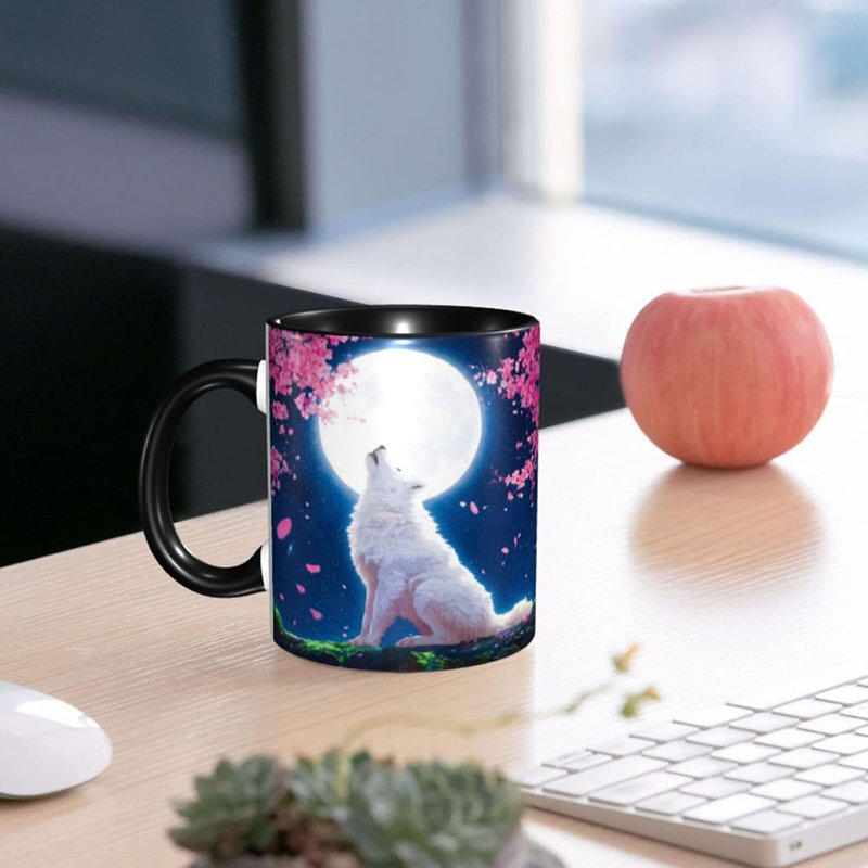 Wolf Coffee Mug 11oz Ceramic Cup