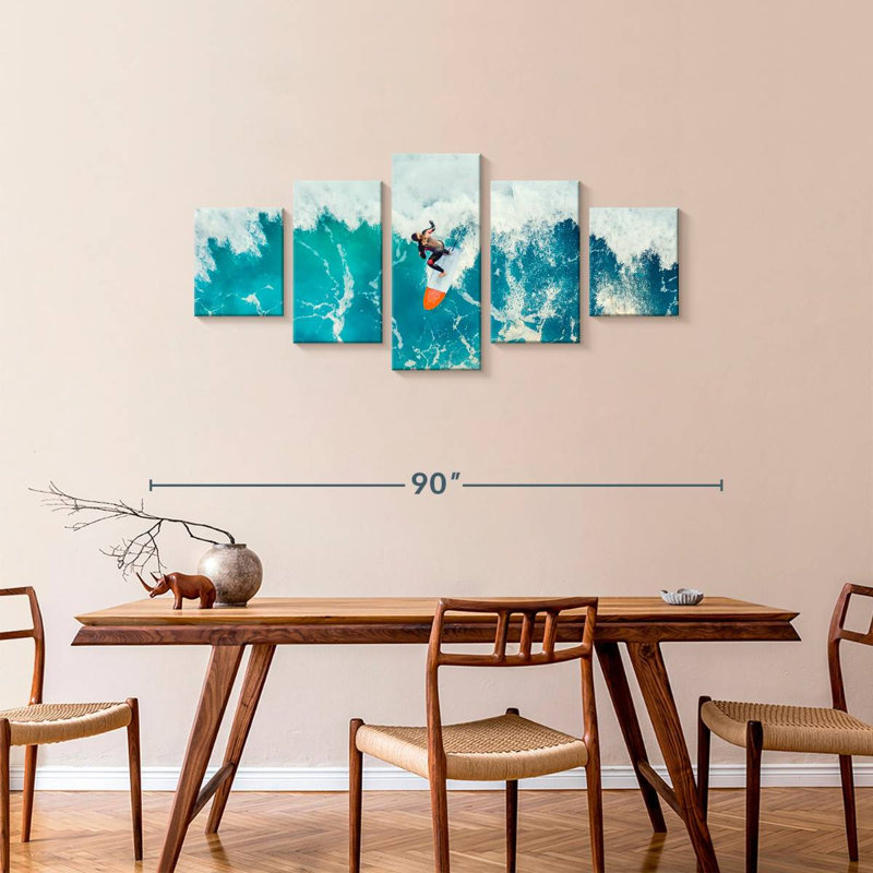 Wave Surfer, 34" H x 74" W