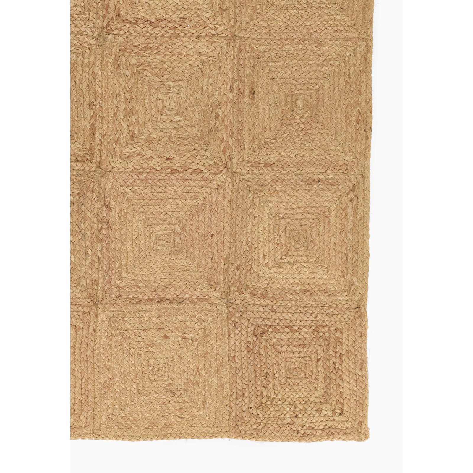Mykonos Hand Woven Jute Geometric Natural Area Rug, Rectangle 8'10" x 11'10"