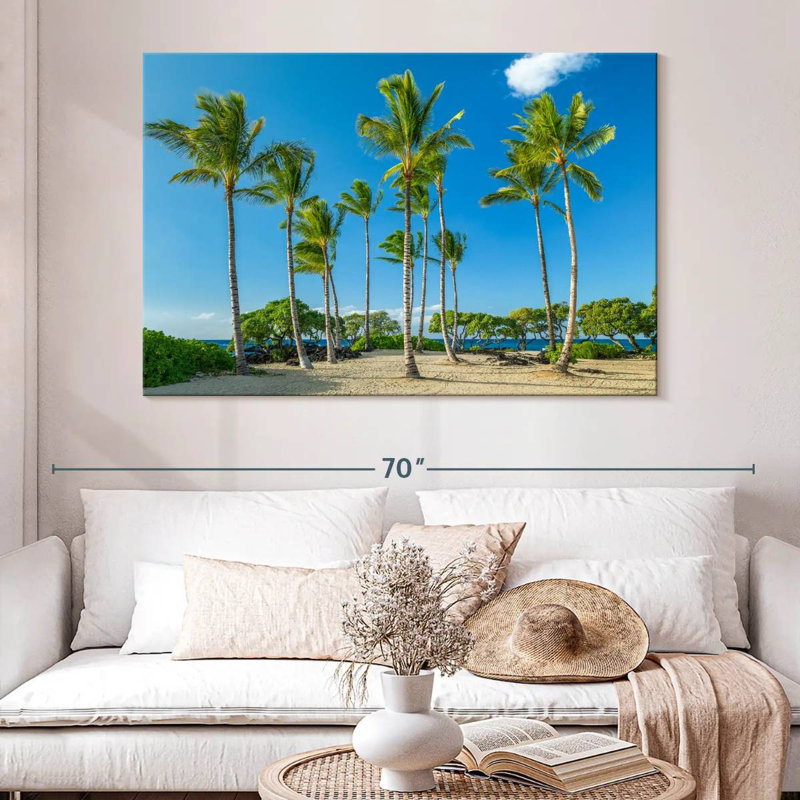 Gillard Kukio Beach Palms, H 34 po x l 51 po