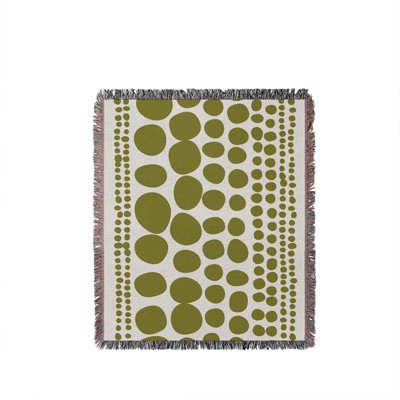 Ajani Circles Cotton Throw Blanket