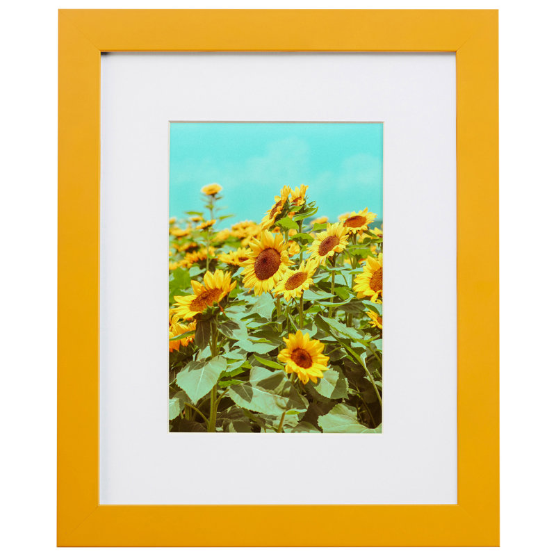 Cadre photo confetti 0,875 po Confetti, L 20 po x H 30 po avec passe-partout l 16 po x H 2, Jaune
