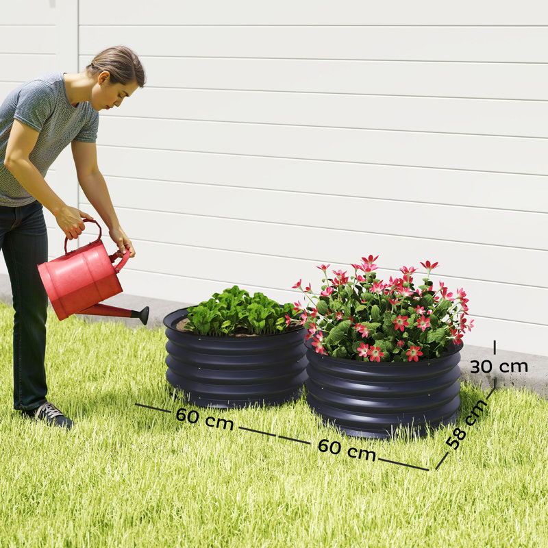 Planter, Dark Grey