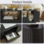Table basse ovale moderne avec rangement-652910689