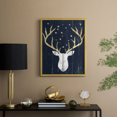 «Christmas Holiday Art LX», reproduction encadrée - bois massif