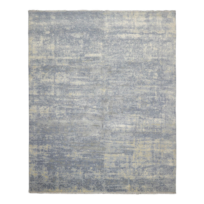 Silk and Wool Abstract Indoor Rug