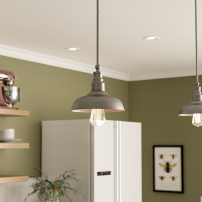 Caryn 1 - Light Silver Single Pendant