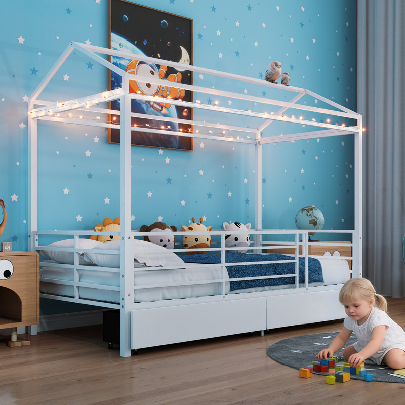 House Bed For Kids, White
