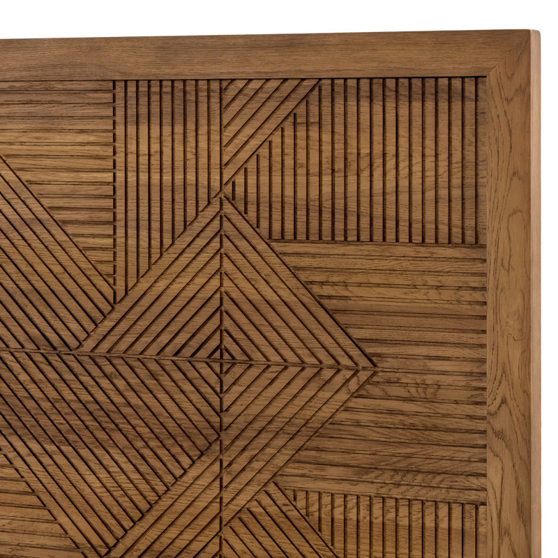 Santa Clara Platform Bed, California King, Oak Golden