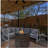 Wicker Fire Pit Column with Glass Windscreen