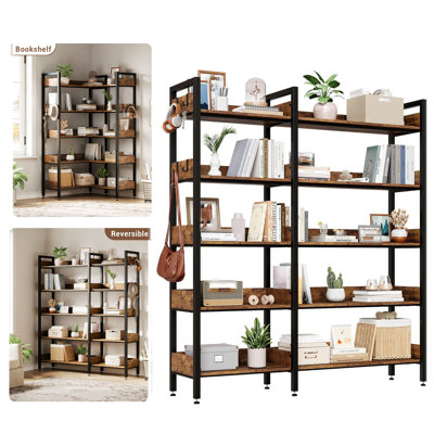 Bibliothèque de coin convertible à 5 niveaux