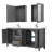 Daria 72'' Double Bathroom Vanity with Carrara Marble Top with Mirror-70404268-70404269-70404270