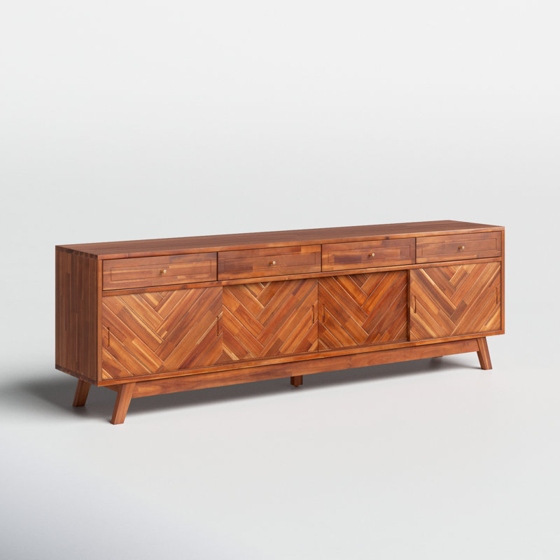 Anja 79'' Media Console, Brown