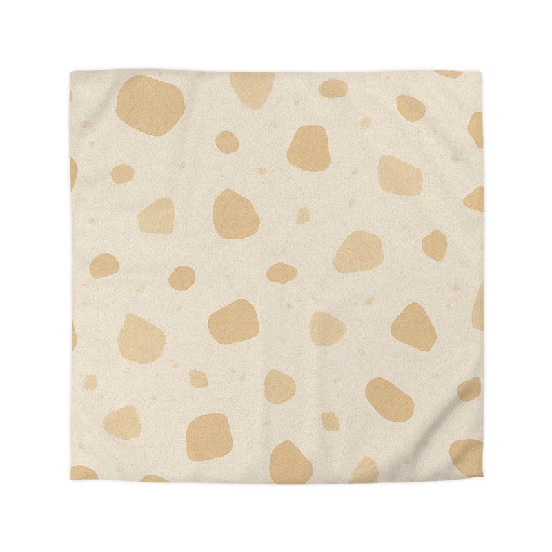 Microfiber Duvet Cover Boho Style, Design 39, Queen Duvet Cover, White
