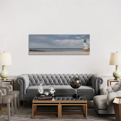 Treport Lighthouse 1 Piece Wrapped Canvas Panoramic Wall Art