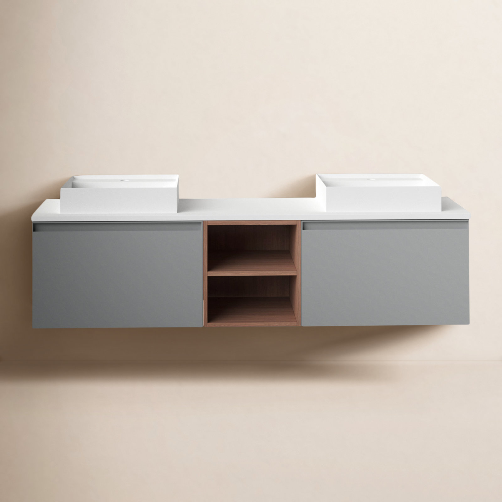 Shelley 72" Cedar Double Bathroom Vanity
