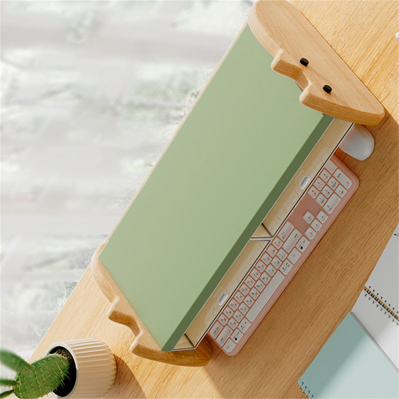 Roxus Manufactured Wood Monitor Stand, Green