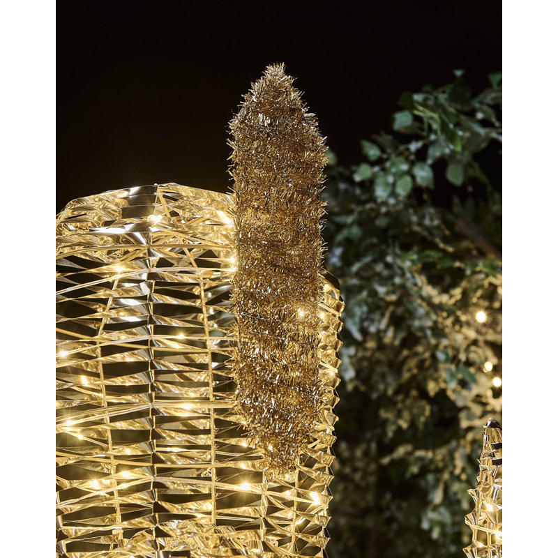 Gold Pre-Lit Nutcracker Silhouette, 6.5ft