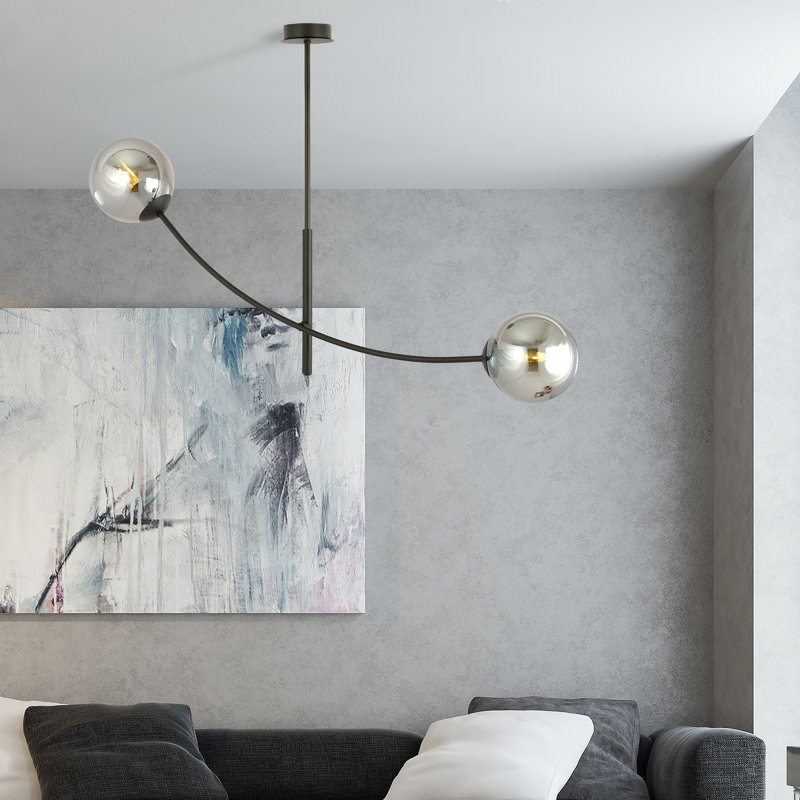 Rockmart 2 - Light Sputnik Chandelier, Graphite