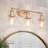 Denroy 3 - Light Dimmable Rose Gold Vanity Light