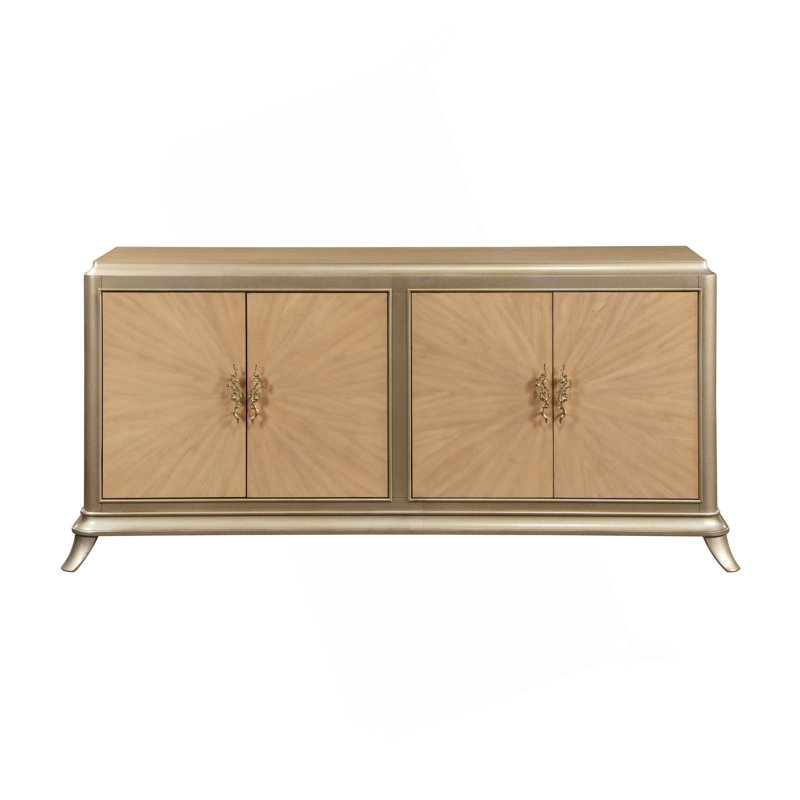 Armoire console en chêne naturel Dodie